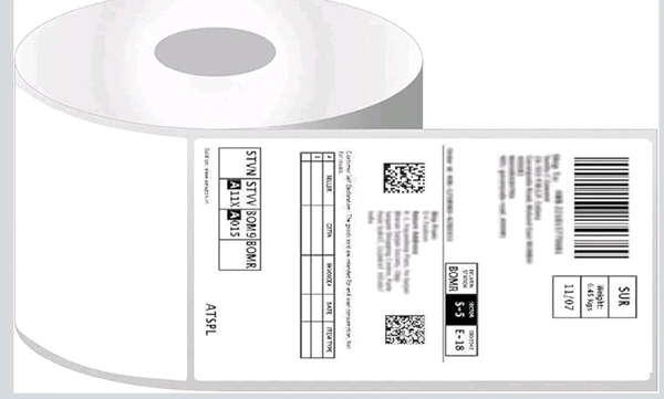 Thermal Printer Self Adhesive Direct Thermal Barcode Labels - 4" X 6" (100 x 150 mm = 400 Labels in Roll)