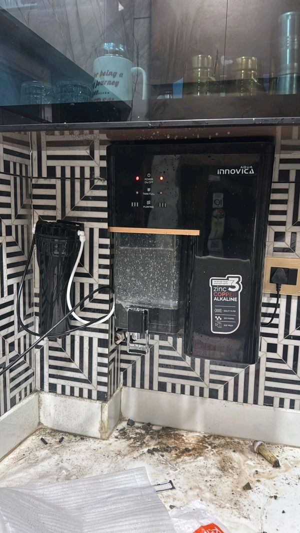 AQUA INNOVICA RO WATER PURIFIER | RO+COPPER, ALKALINE B12 & ZINC+ UV+TDS CONTROLLER - MIRROR BLACK