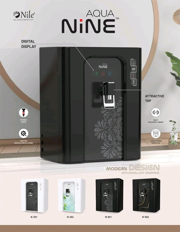 AQUA NINE R.O WATER PURIFIER | RO+COPPER, ALKALINE B12 WITH ZINC +UV+ TDS CONTROLLER