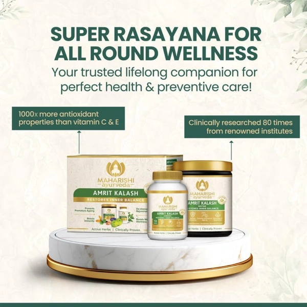 Maharishi Ayurveda Products Pvt Ltd Maharishi Ayurveda Amrit Kalash (Ambrosia 60 Tablet and Nectar Paste 600gm)