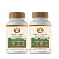 Maharishi Ayurveda Products Pvt Ltd Maharishi Ayurveda Amrit Kalash Sugar Free Tablet Combo Pack | Helps Immunity, Daily Wellness Stress & Anxiety