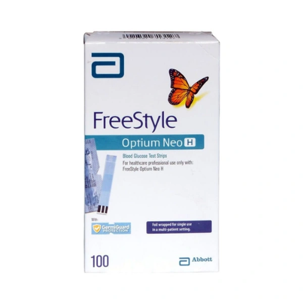 Abbott Freestyle Optium Neo H Test Strips (100Strips) - 100 Single Use Test Strips, FEB-2026