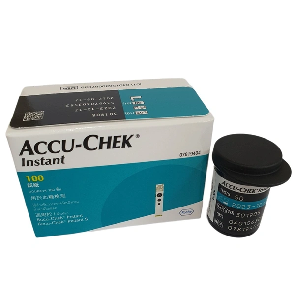 Accu-Chek Instant Test Strips 100's Pack - 100 Test Strips, 24-03-2026