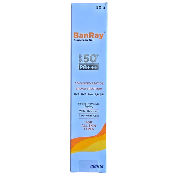 Ajanta Banray Advanced Peptide Sunscreen Gel SPF 50+ PA+++ (50gm)