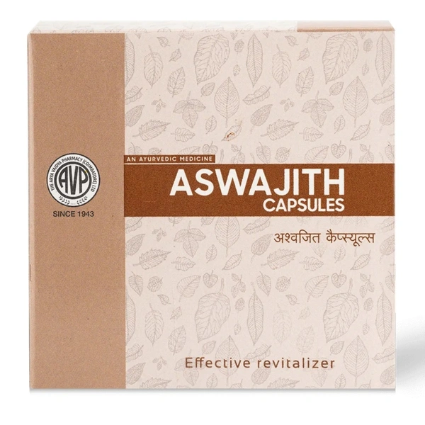 Arya Vaidya Pharmacy (AVP) Aswajith Capsules (100caps) - 100 Capsules