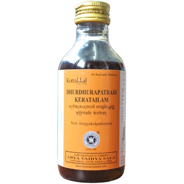 Arya Vaidya Sala Kottakkal Dhurdhurapatradi Kera Tailam (200ml)