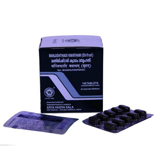 Arya Vaidya Sala Kottakkal Manjishthadi kwatham (Brihat) -Tablet (100tab)