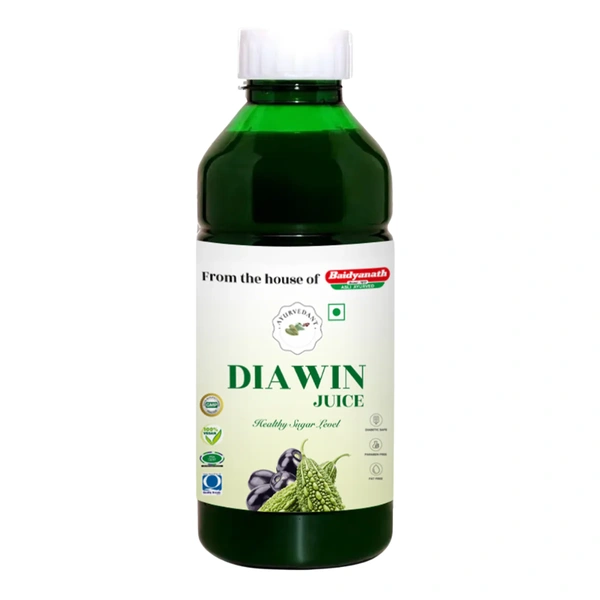 Baidyanath Jhansi Baidyanath Diawin Juice (1ltr) Jamun & Karela Herbs for Blood Sugar Support