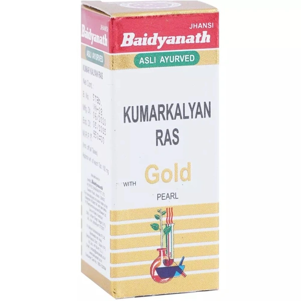 Baidyanath Jhansi Baidyanath Kumar Kalyan Ras (Swarna Moti Yukta) (5tab) - 5 Tablets
