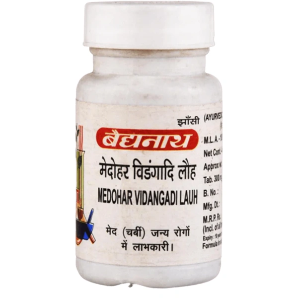Baidyanath Jhansi Baidyanath Medohar Vidangadi Lauh (40tab)