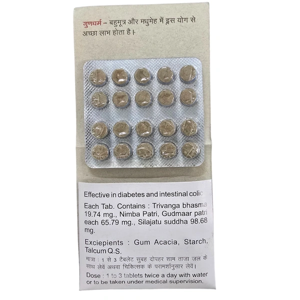 Baidyanath Jhansi Baidyanath Shilajitwadi Bati (Ordinary) (20tab)