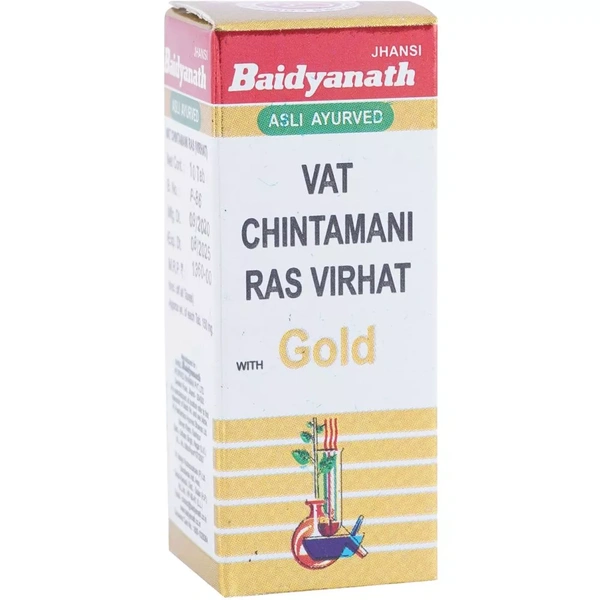 Baidyanath Jhansi Baidyanath Vatchintamani Ras Vrihat (Swarna Moti Yukta) (10tab) - 10 Tablets