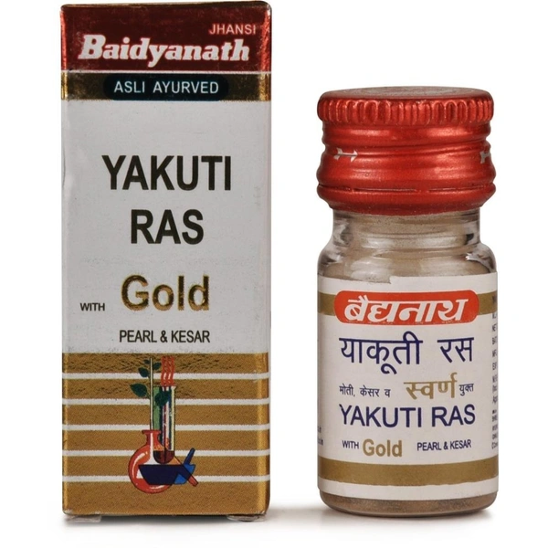 Baidyanath Jhansi Baidyanath Yakuti Ras (Swarna Moti Kesar Amber Yukta) (10tab)