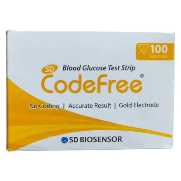 SD Biosensor Healthcare Pvt Ltd Codefree Blood Glucose Monitoring Test Strip (100 Strips) - 100 Test Strips