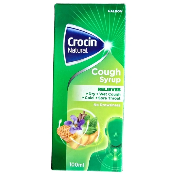 GlaxoSmithKline Asia Pvt. Ltd. Crocin Natural Cough Syrup (100ml)