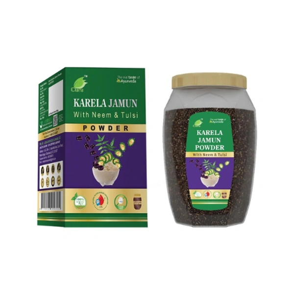 Cura Pharmaceuticals Cura Karela Neem Jamun Powder (250g) - 250 gm