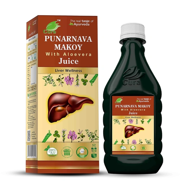Cura Pharmaceuticals Cura Punarnava Makoy Ras with Aloevera (500ml)