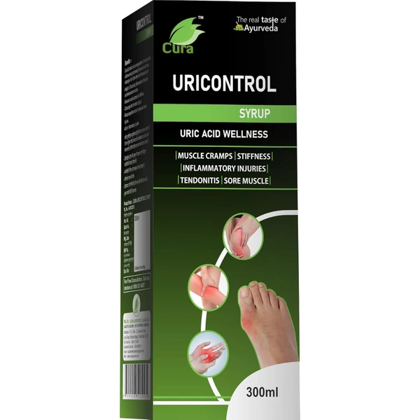 Cura Pharmaceuticals Cura Uricontrol Syrup Sugar Free (300ml)