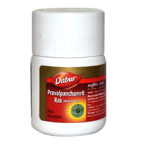 Dabur Praval Panchamrit Ras ( With Moti) (20Tab) - 20 Tablets