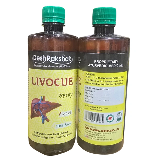Desh Rakshak Aushdhalaya Ltd Desh Raksha Livocue Syrup (450ml)