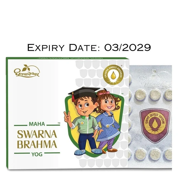 Shree Dhootapapeshwar Dhootapapeshwar Maha Swarna Brahma Yog (30Tab) - 30 Tablets, 03/2029