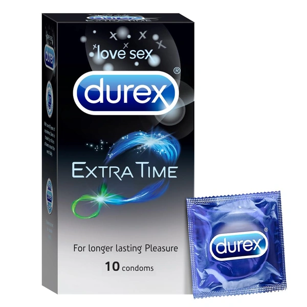Reckitt Benckiser (India) Pvt. Ltd Durex Extra Time Condoms (10PCS) - 