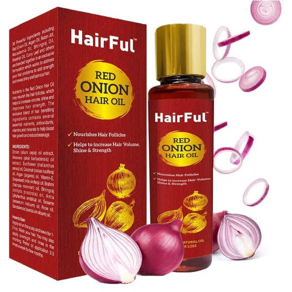 Nava Healthcare Pvt Ltd Hairful Red Onion Hair Oil (120ml)