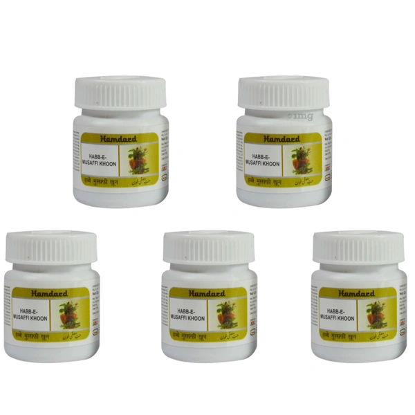 Hamdard Habb-E-Musaffi Khoon (100Tab) (Pack of 5)