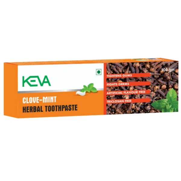 Keva Clove Mint Herbal Toothpaste (100g) - 100 gm