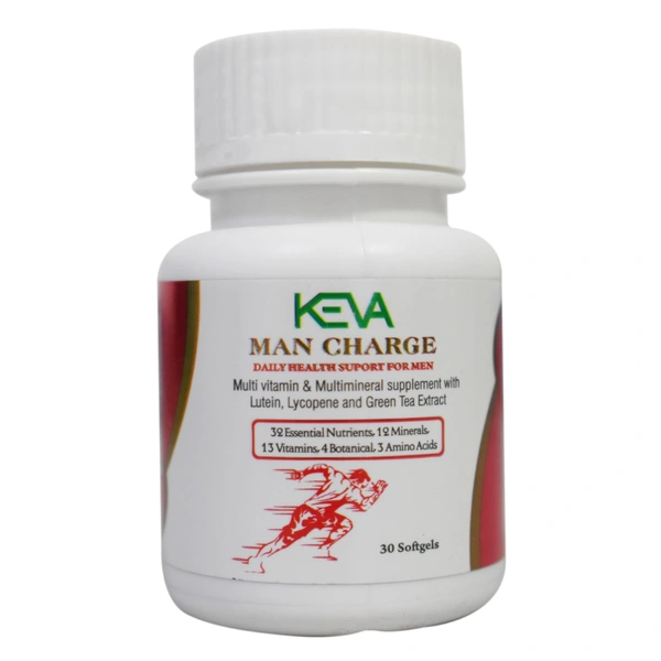 Keva Man Charge Multi-Vitamin And Multi-Mineral Supplement Capsule (30caps)