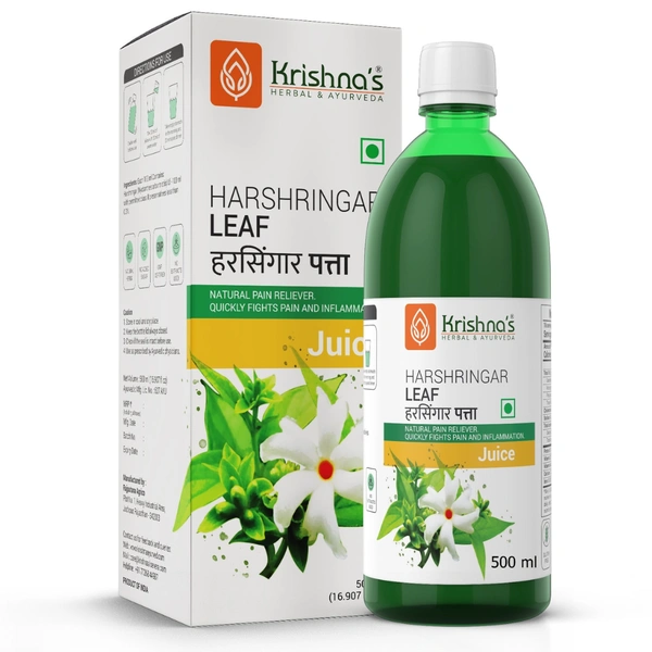Krishna's Herbal & Ayurveda Krishna Harshringar Leaf Juice (500ml)