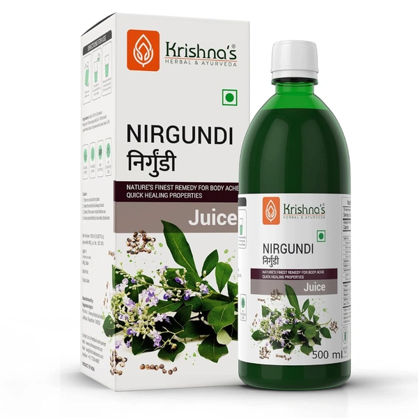 Krishna's Herbal & Ayurveda Krishna Nirgundi Swaras (500ml)