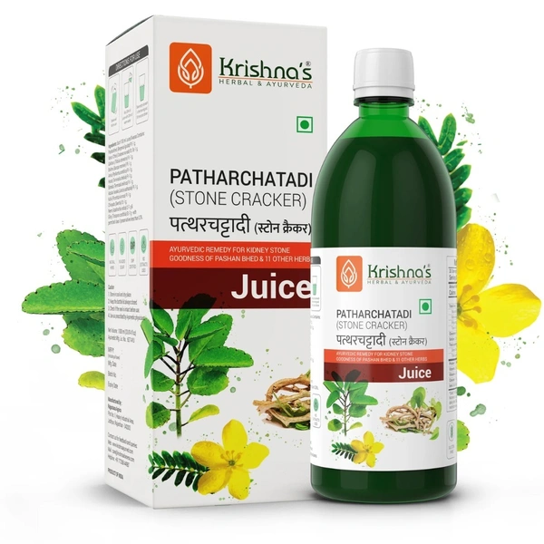 Krishna's Herbal & Ayurveda Krishna Patharchatadi Swaras (Stone Cracker) (500ml) - 500ml