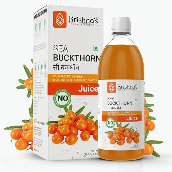 Krishna's Herbal & Ayurveda Krishna Sea Buckthorn Juice (500ml)