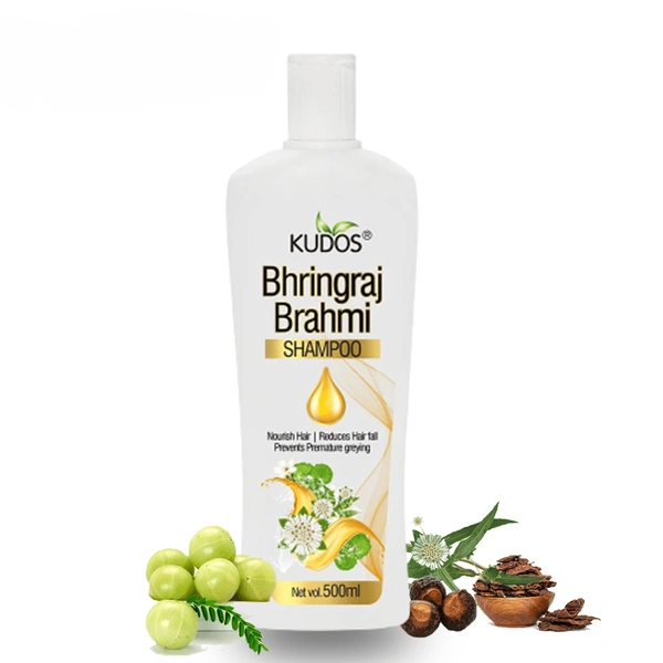 Kudos Bhringraj Brahmi Shampoo (500ml)