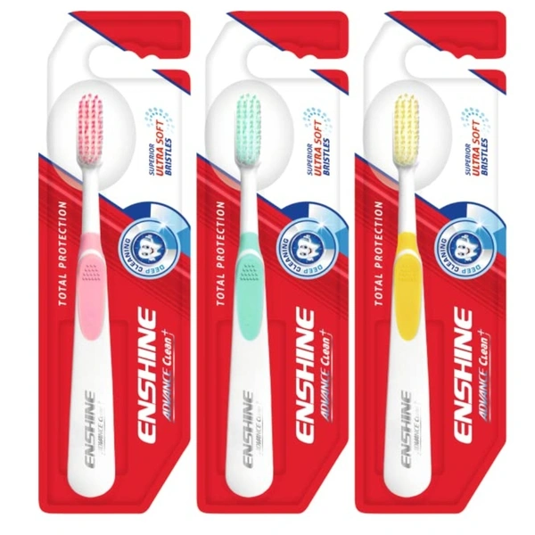 Leeford Enshine Advance Clean Plus Toothbrush (Pack of 3)