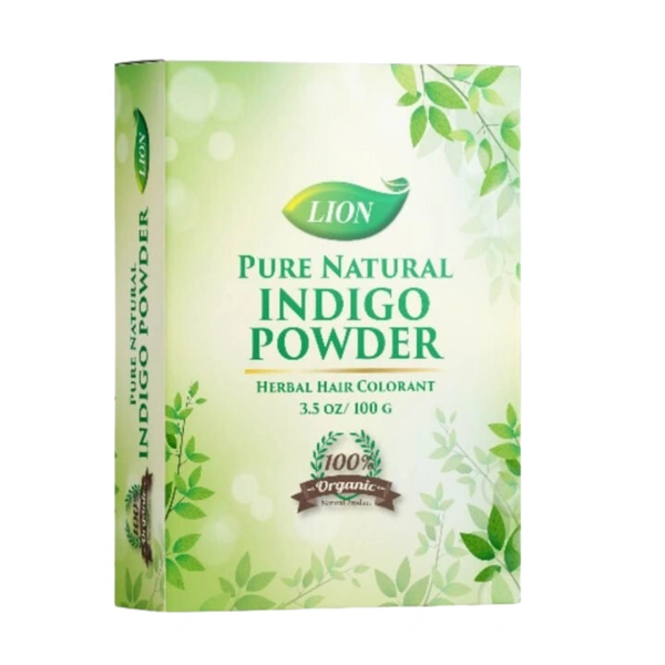 LION BRAND (Shree Narnarayan Ayurvedic Pharmacy) Lion Indigo Powder (80g)