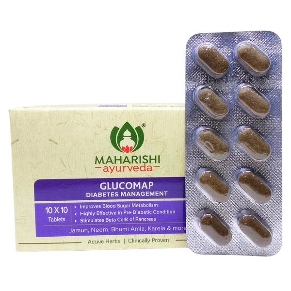 Maharishi Ayurveda Products Pvt Ltd Maharishi Ayurveda Glucomap Tablets (100tab)