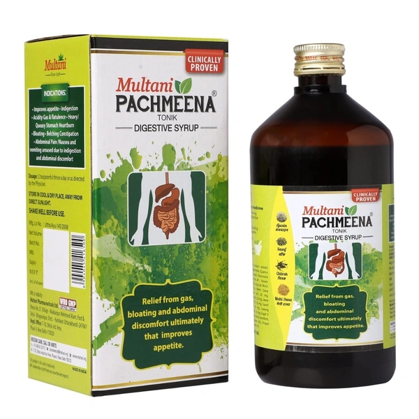 Multani Pachmeena Tonik Digestive Syrup (450ml) - 450 ml