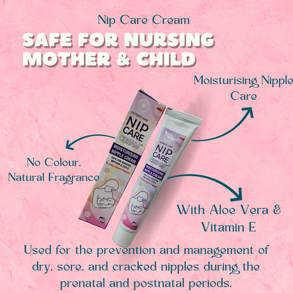 Psychotropics India Ltd (Pil) Dermacare Nip Care Cream (30gm) Safe for Nursing Mother & Child
