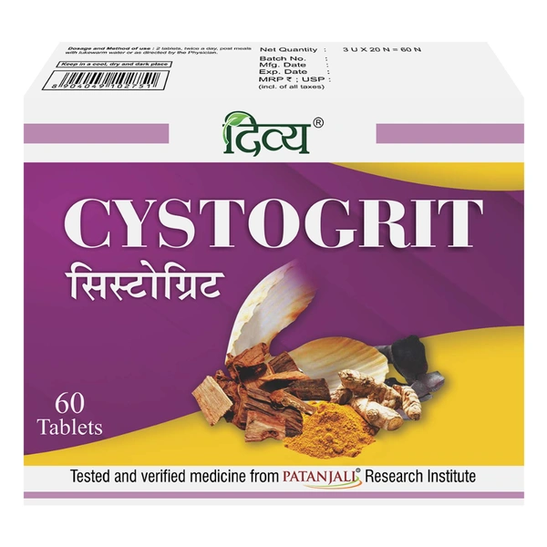 Patanjali Divya Pharmacy Patanjali Divya Cystogrit (60tab)