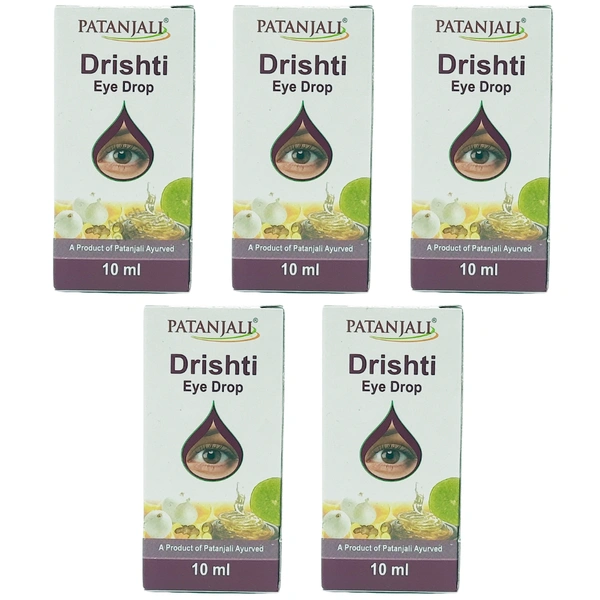 Patanjali Divya Pharmacy Patanjali Drishti Eye Drop (10ml) (Pack of 5)