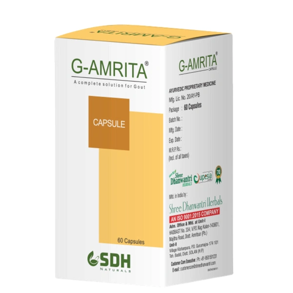 Shree Dhanwantri Herbals SDH G-Amrita Capsule (60Caps)