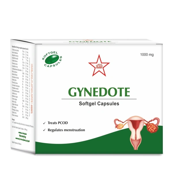 SKM Siddha & Ayurveda SKM Gynedote softgel capsules (100caps)