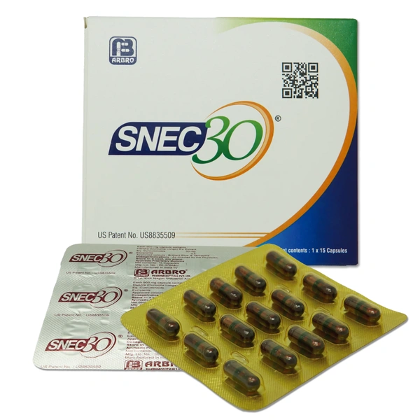 Arbro Pharmaceuticals Pvt Ltd SNEC30 Curcumin Capsules (15caps)