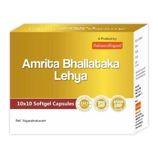 Sahasrayogam Amrita Bhallataka lehya 1000 mg (100caps)