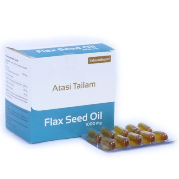 Sahasrayogam Atasi tailam (Flax seed oil) 1000 mg (100caps)