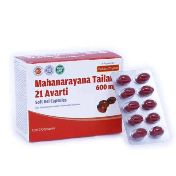 Sahasrayogam Mahanarayana Taila 21 Avarti 600 mg (100caps)