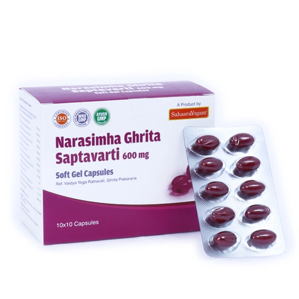 Sahasrayogam Narasimha Gritham Saptavarti 600 mg (100caps)