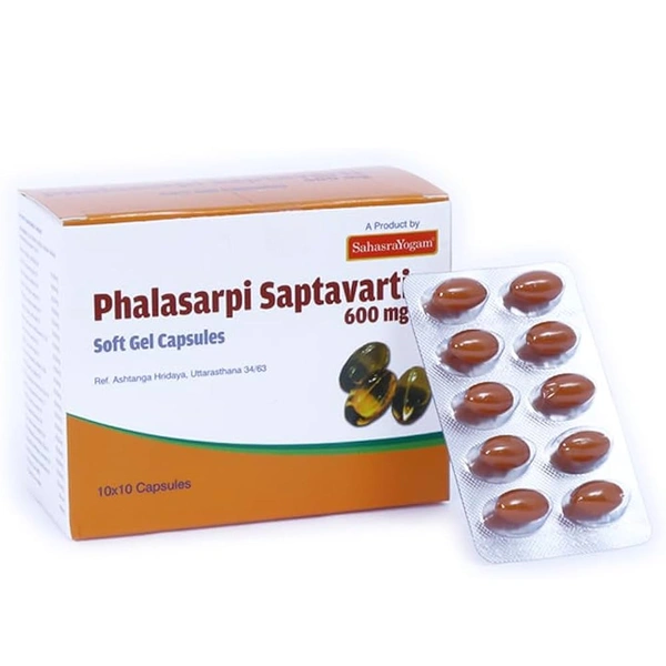 Sahasrayogam Phalasarpi Saptavarti 600 mg (100caps)